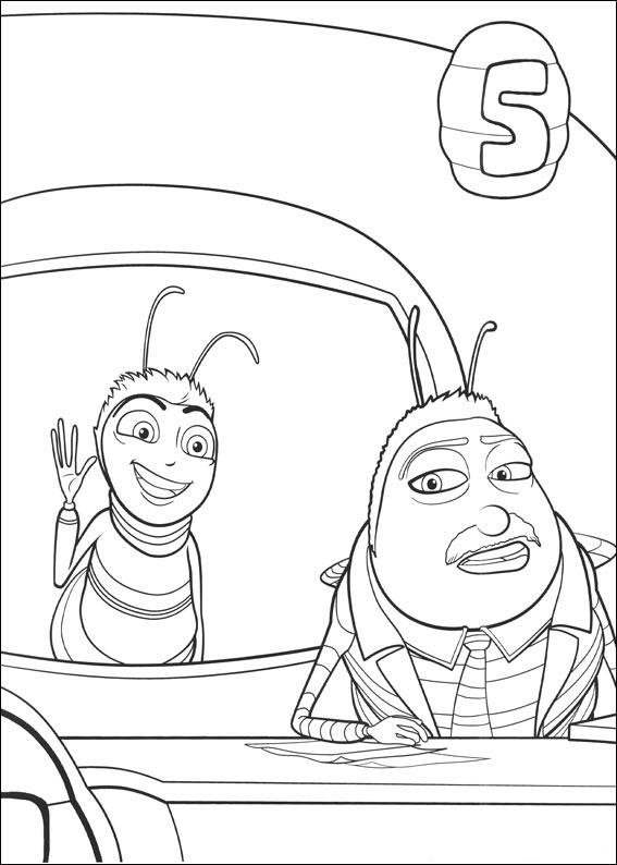 Bee movie de colorat p22