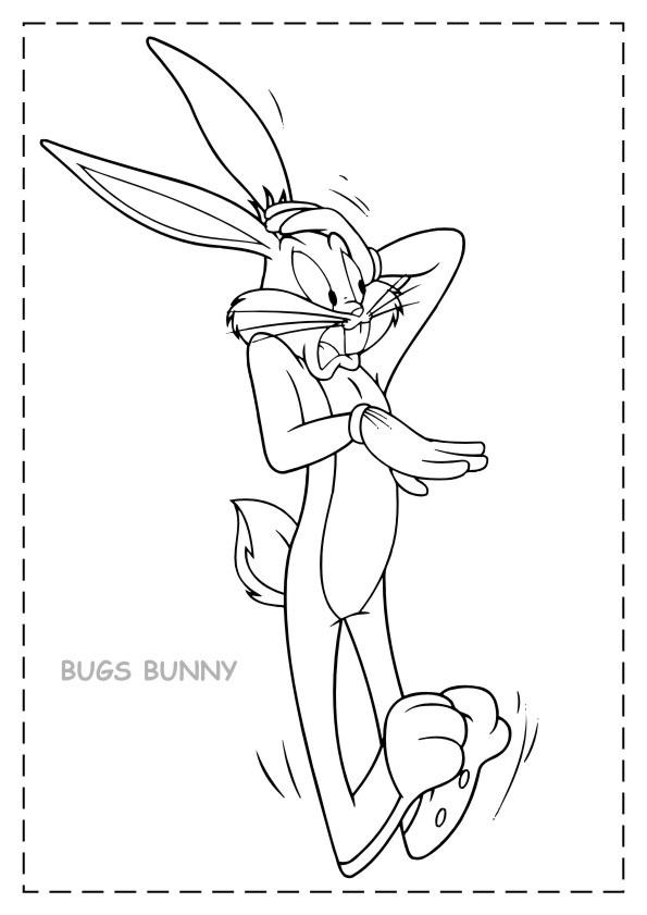Bugs bunny de colorat p03