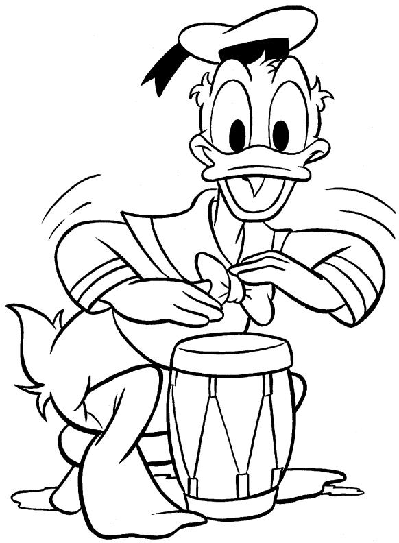 Donald duck de colorat p26