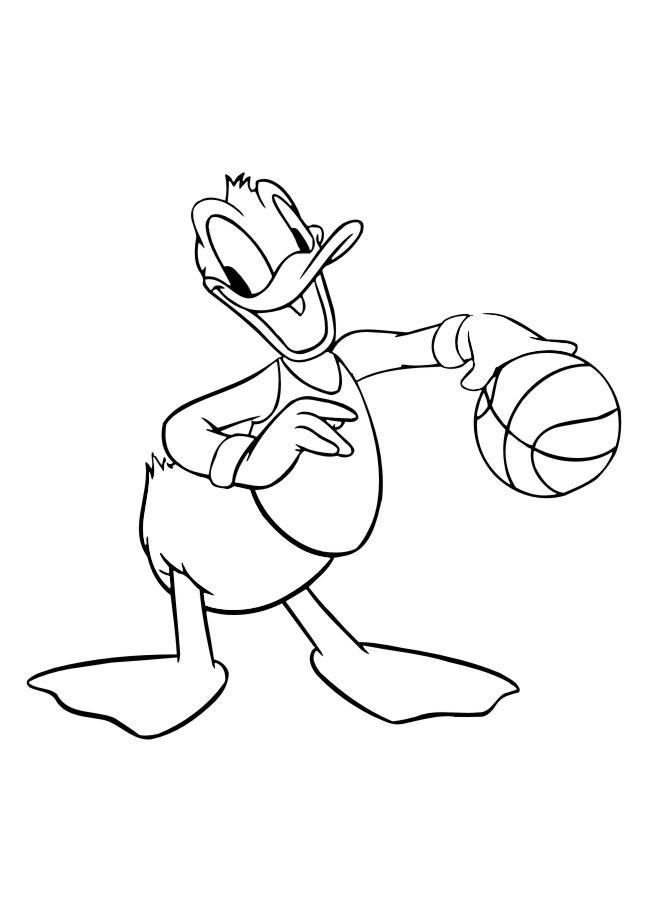 Donald duck de colorat p52