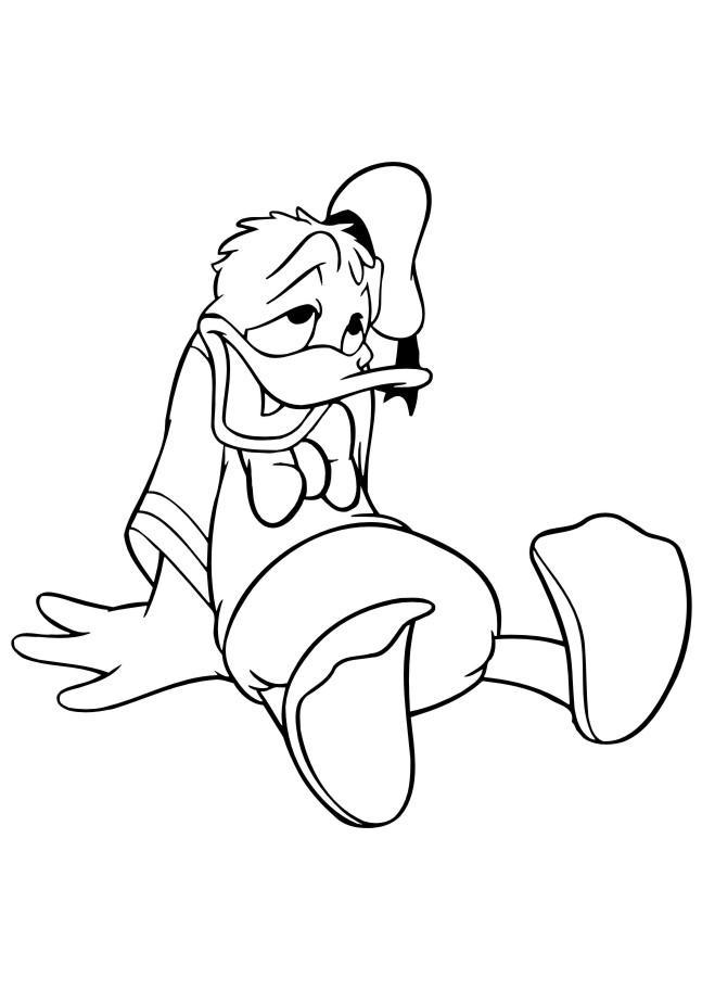 Donald duck de colorat p54