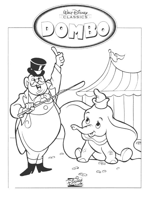 Dumbo de colorat p01