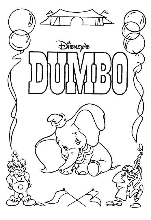 Dumbo de colorat p04