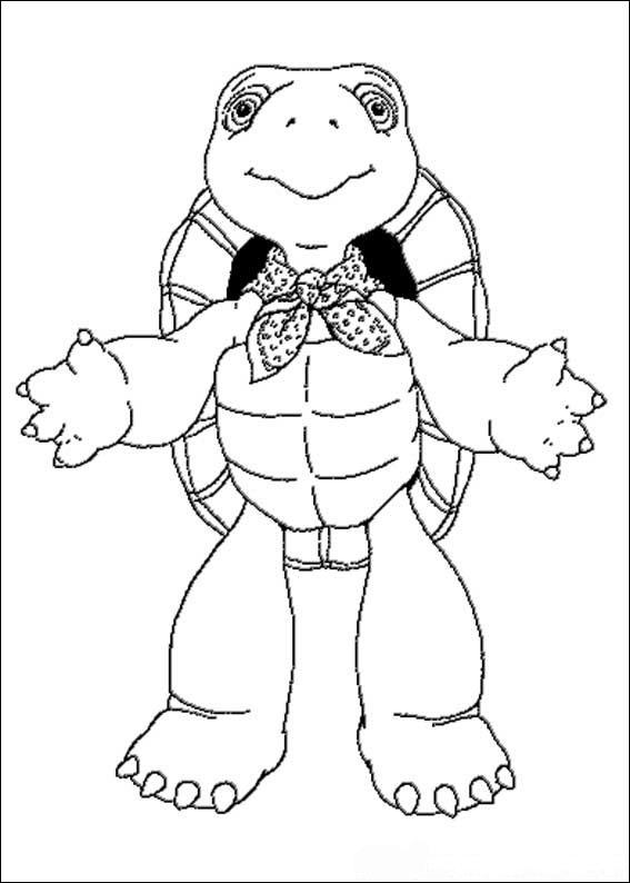 Franklin the turtle de colorat p48