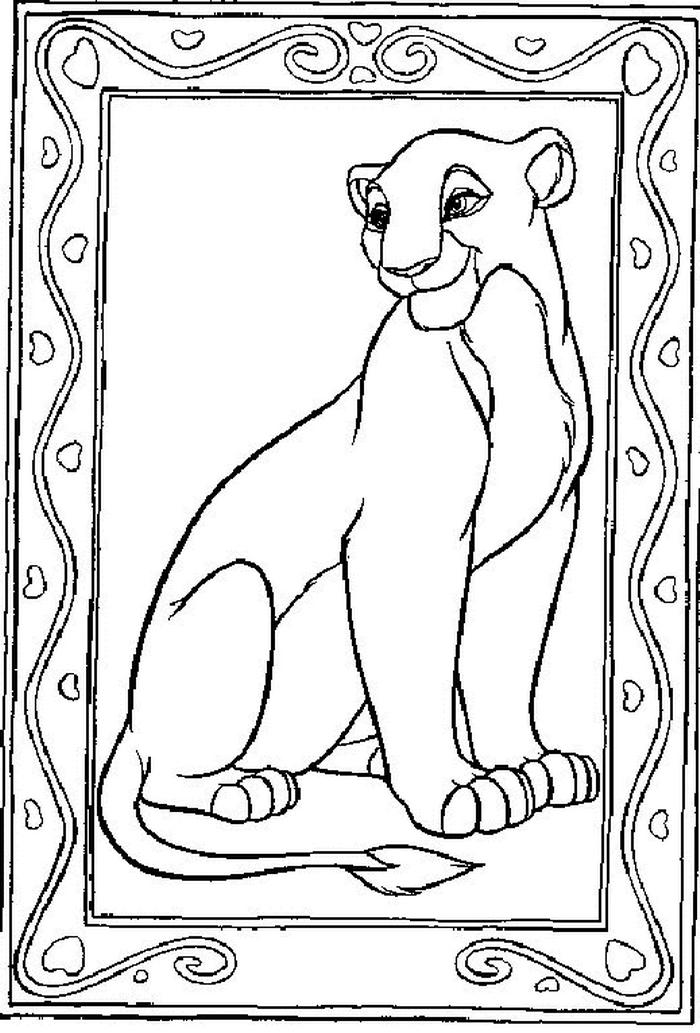 Lion king de colorat p05
