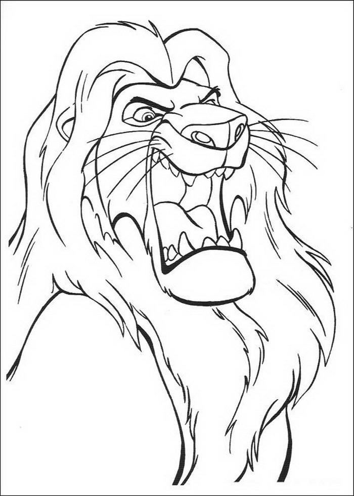 Lion king de colorat p12