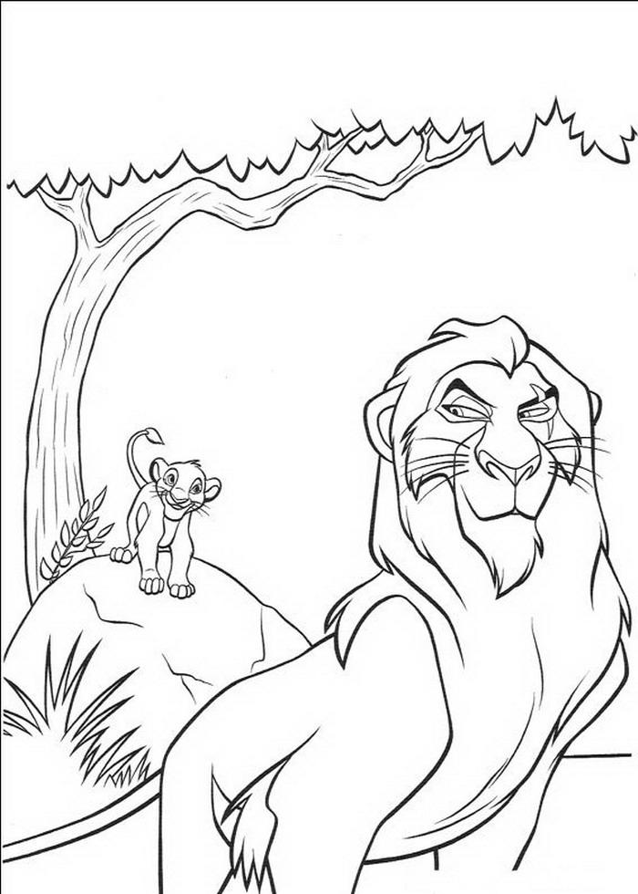 Lion king de colorat p18