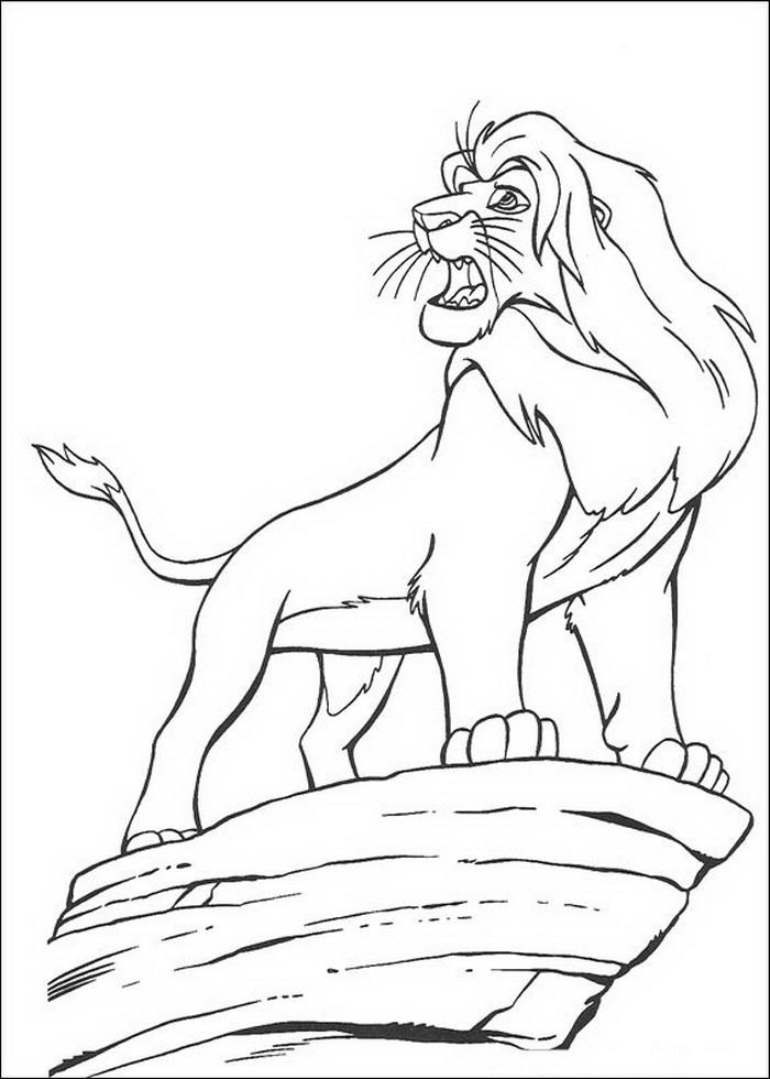 Lion king de colorat p81