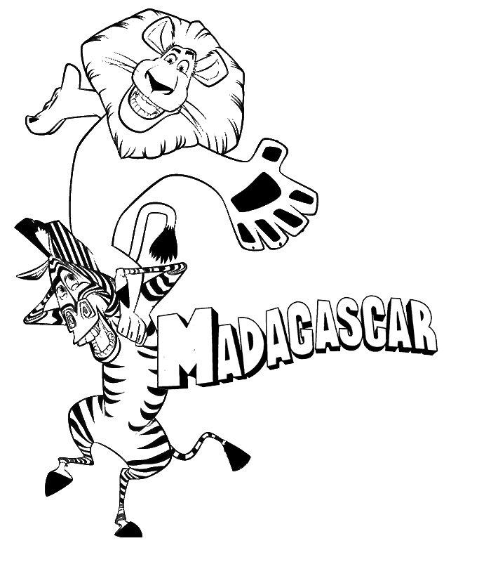 Madagascar de colorat p34