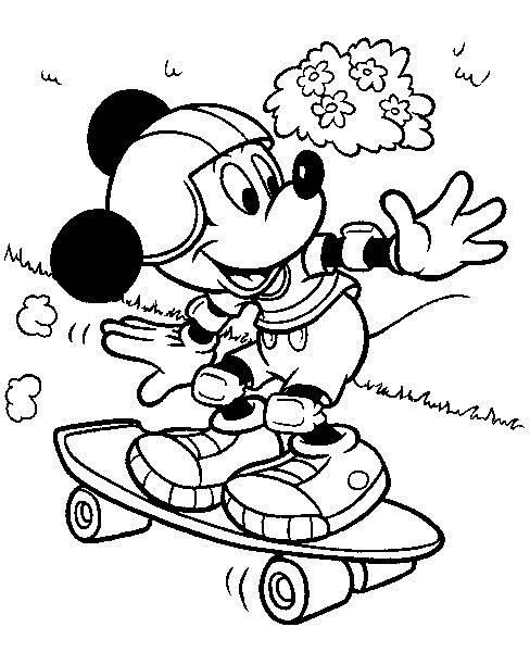 Mickey mouse de colorat p02