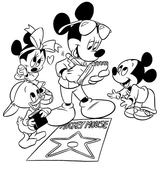 Mickey mouse de colorat p04