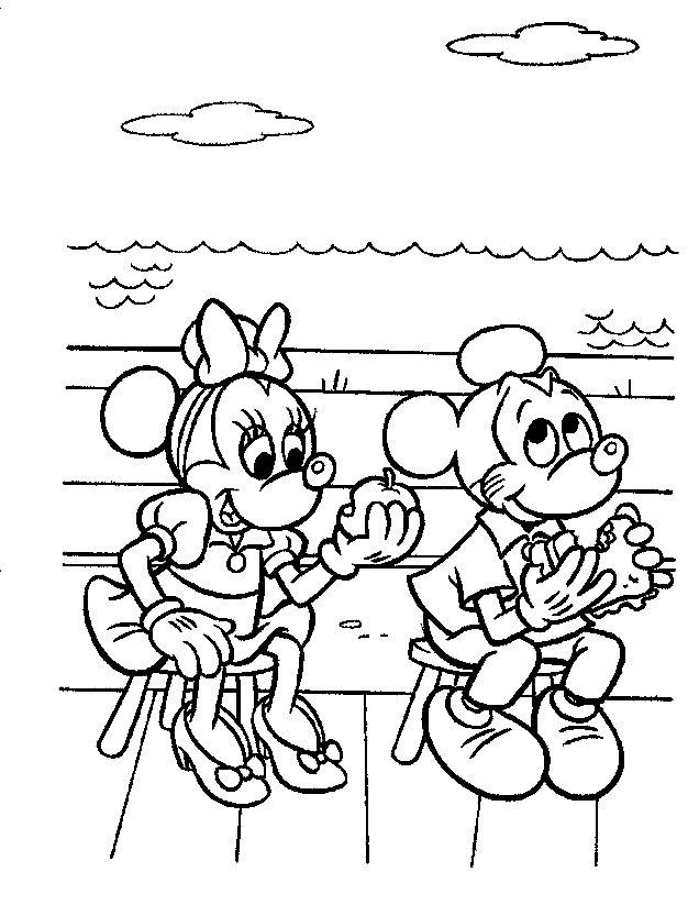 Mickey mouse de colorat p06
