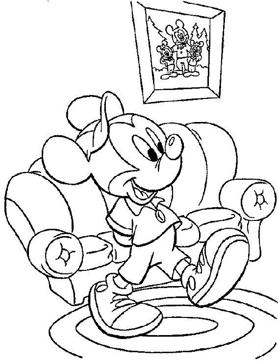 Mickey mouse de colorat p44