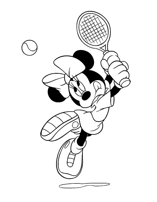 Minnie mouse de colorat p01