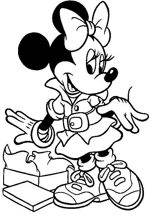 Minnie mouse de colorat p07