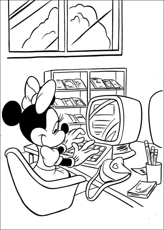 Minnie mouse de colorat p16