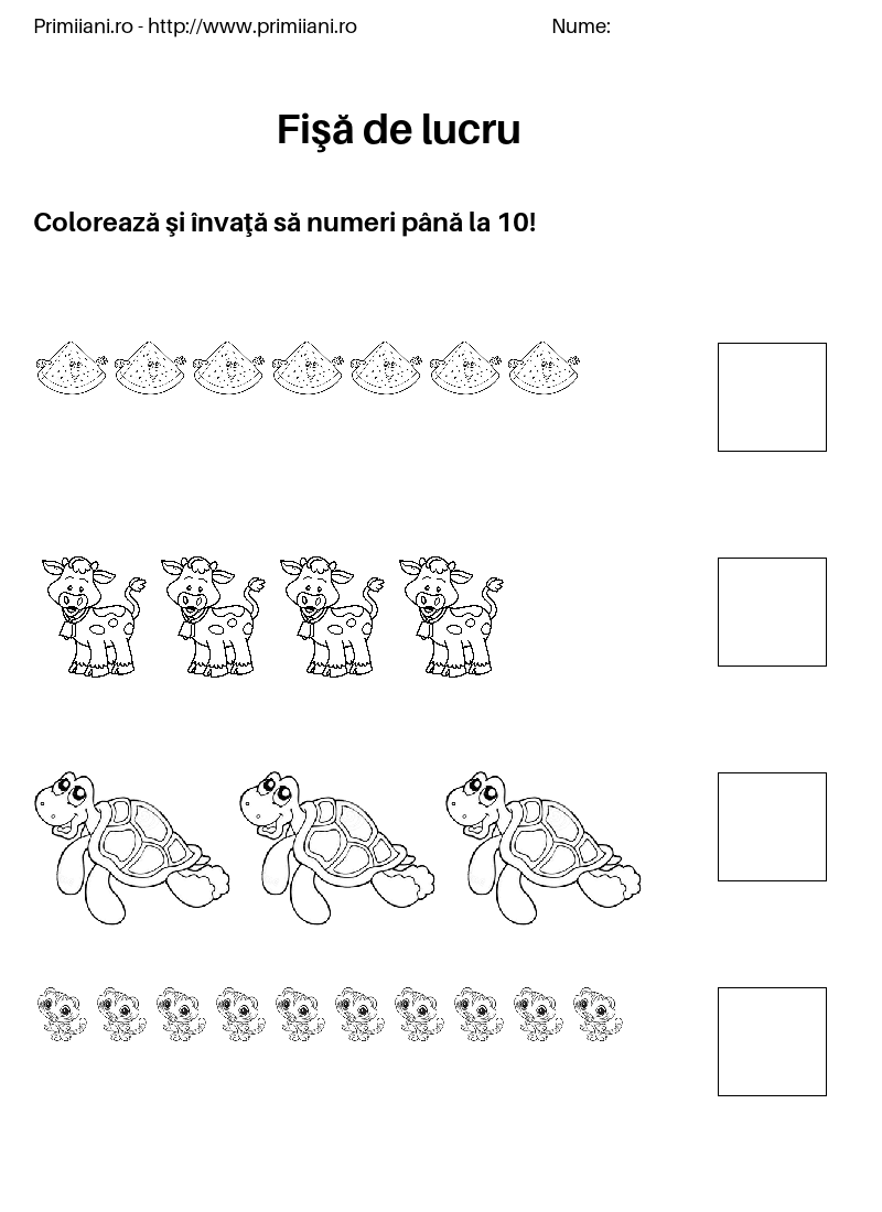 plansa de colorat