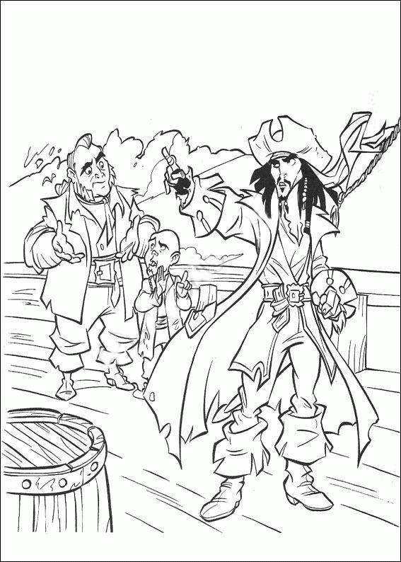 Piratii din caraibe de colorat p11