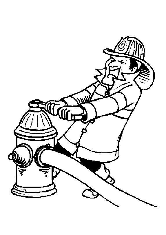 Pompieri de colorat p04