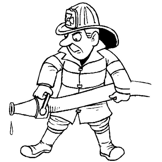 Pompieri de colorat p25