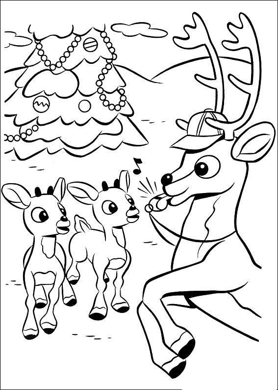 Rudolph de colorat p08