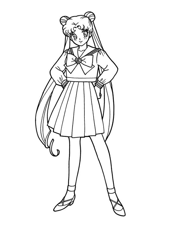 Sailor moon de colorat p25