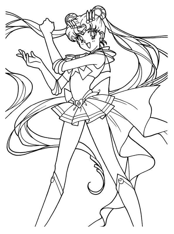 Sailor moon de colorat p34