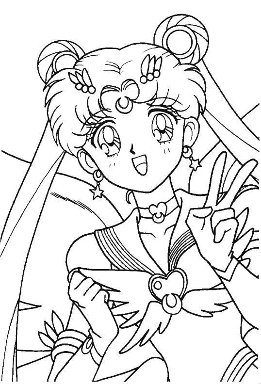 Sailor moon de colorat p39
