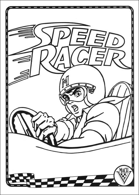Speed racer de colorat p25