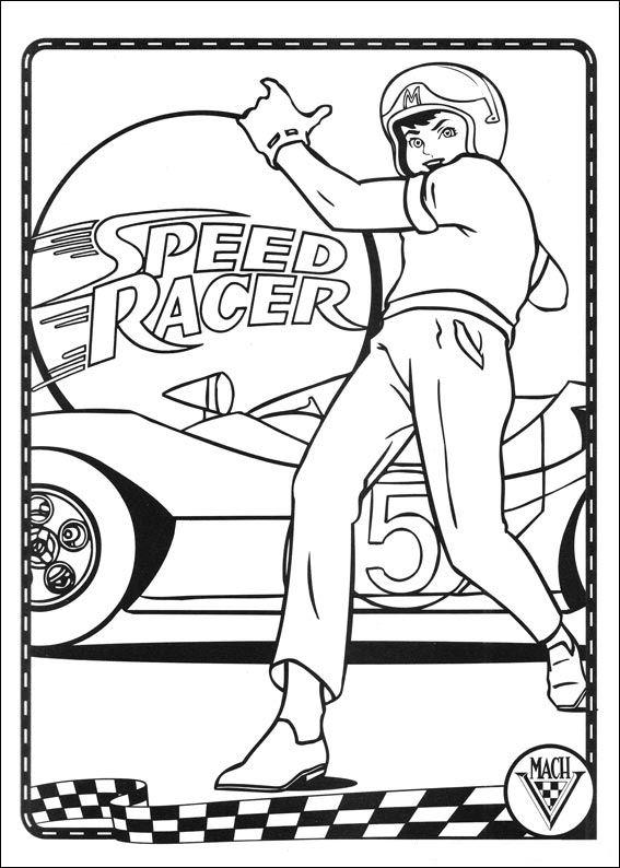 Speed racer de colorat p33