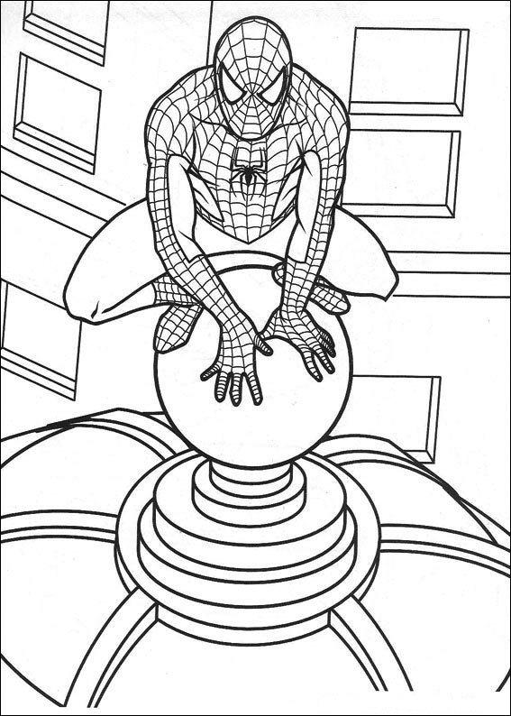 Spiderman de colorat p42