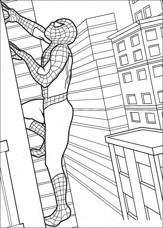 Spiderman de colorat p49