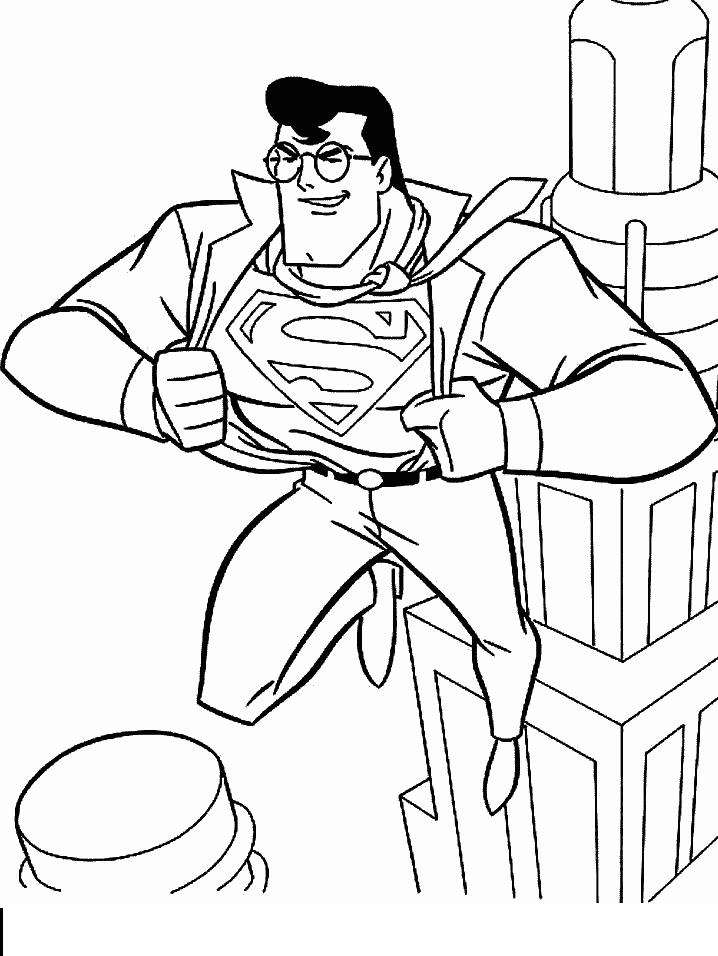Superman de colorat p09