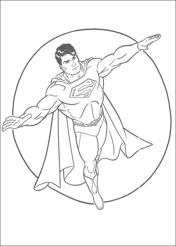 Superman de colorat p17