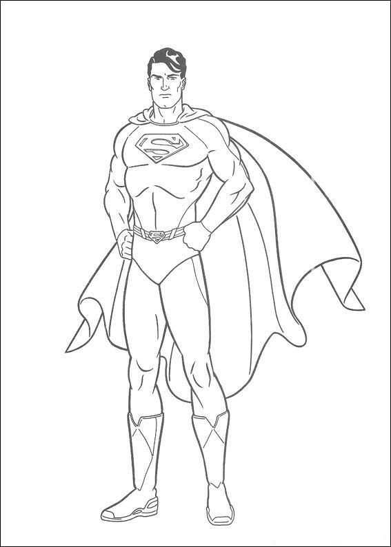 Superman de colorat p23