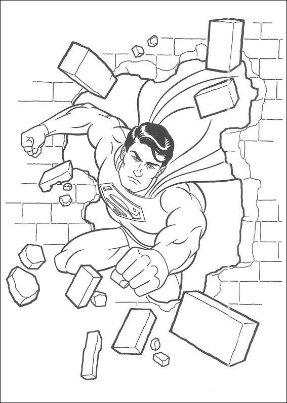 Superman de colorat p36