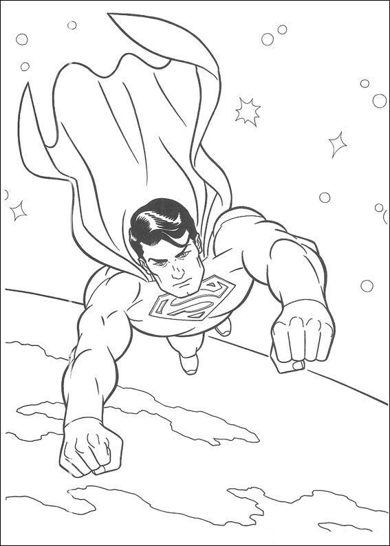Superman de colorat p37