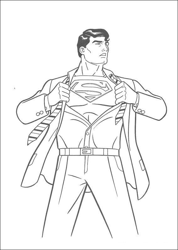 Superman de colorat p48