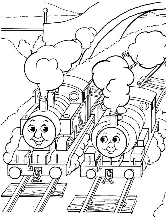 Thomas the train de colorat p34