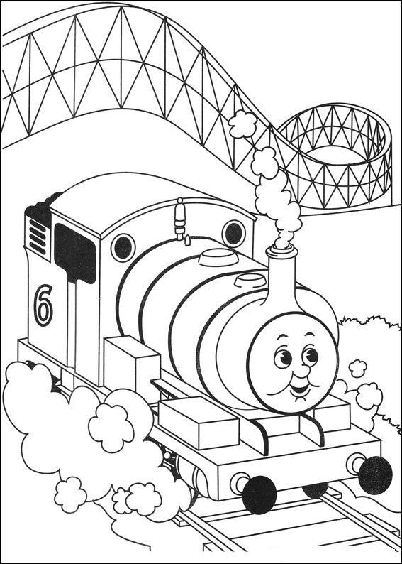 Thomas the train de colorat p35