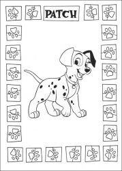 plansa de colorat 101 dalmatieni #8
