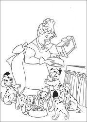 plansa de colorat 101 dalmatieni #18
