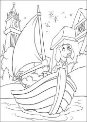 plansa de colorat 101 dalmatieni #6