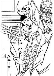 plansa de colorat 101 dalmatieni #15