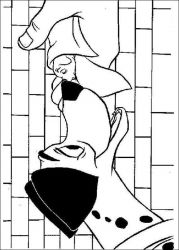plansa de colorat 101 dalmatieni #17