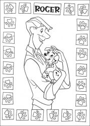 plansa de colorat 101 dalmatieni #4