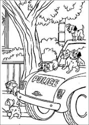 plansa de colorat 101 dalmatieni #5