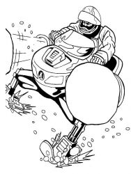 plansa de colorat action man #13