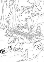 plansa de colorat alba ca zapada #2