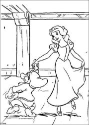 plansa de colorat alba ca zapada #4